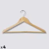 Lot de 4 cintres en bois