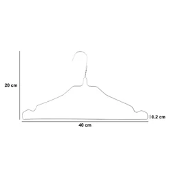 Lot de 25 cintres métal