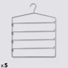 Lot de 5 cintres pantalons en métal