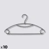 Lot de 10 cintres rotatifs, Platisque gris