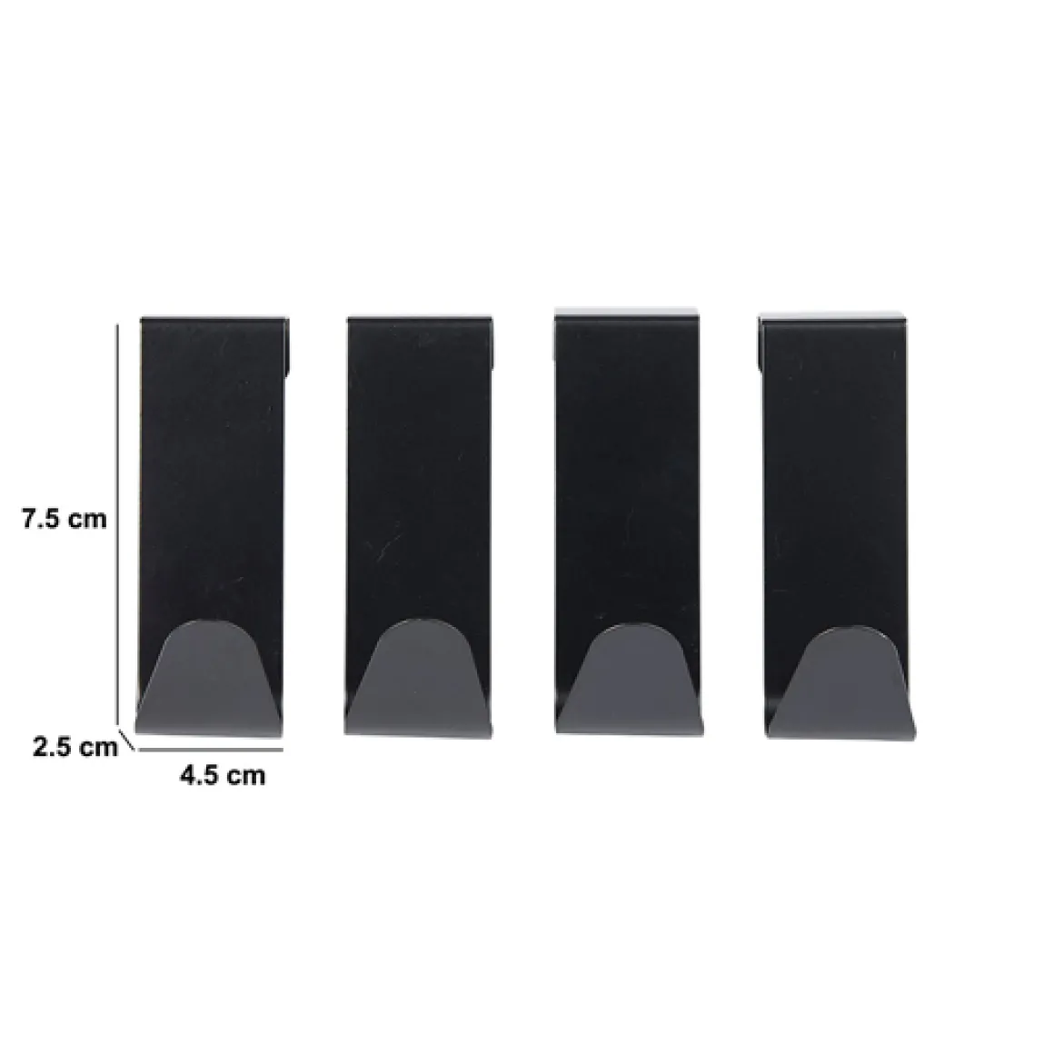 Lot de 4 crochets métal