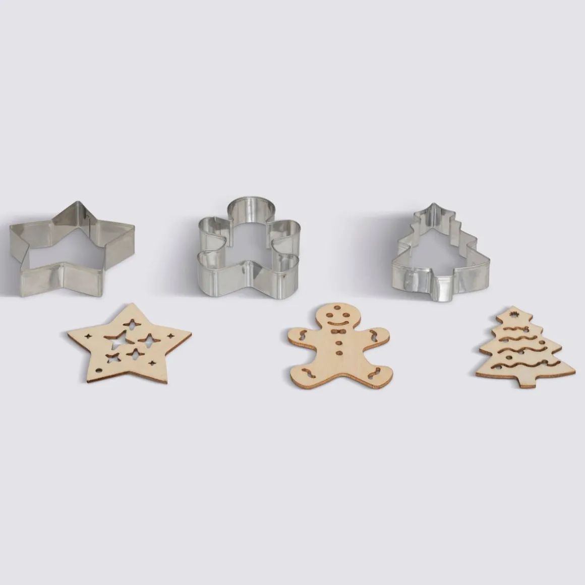 Lot de 3 emporte-pièces et 3 embosseurs Noël