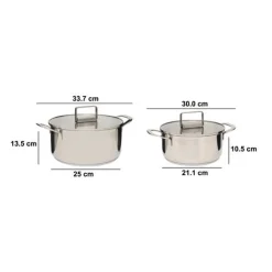Lot de 2 faitouts, 20/24 cm