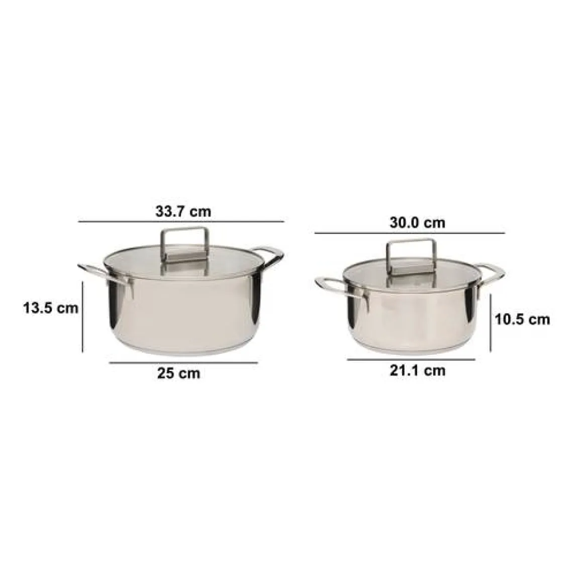 Lot de 2 faitouts, 20/24 cm