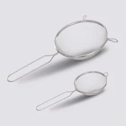 Lot de 2 passoires tamis en inox
