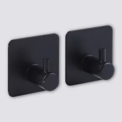 Lot de 2 patères adhésives 1 tête