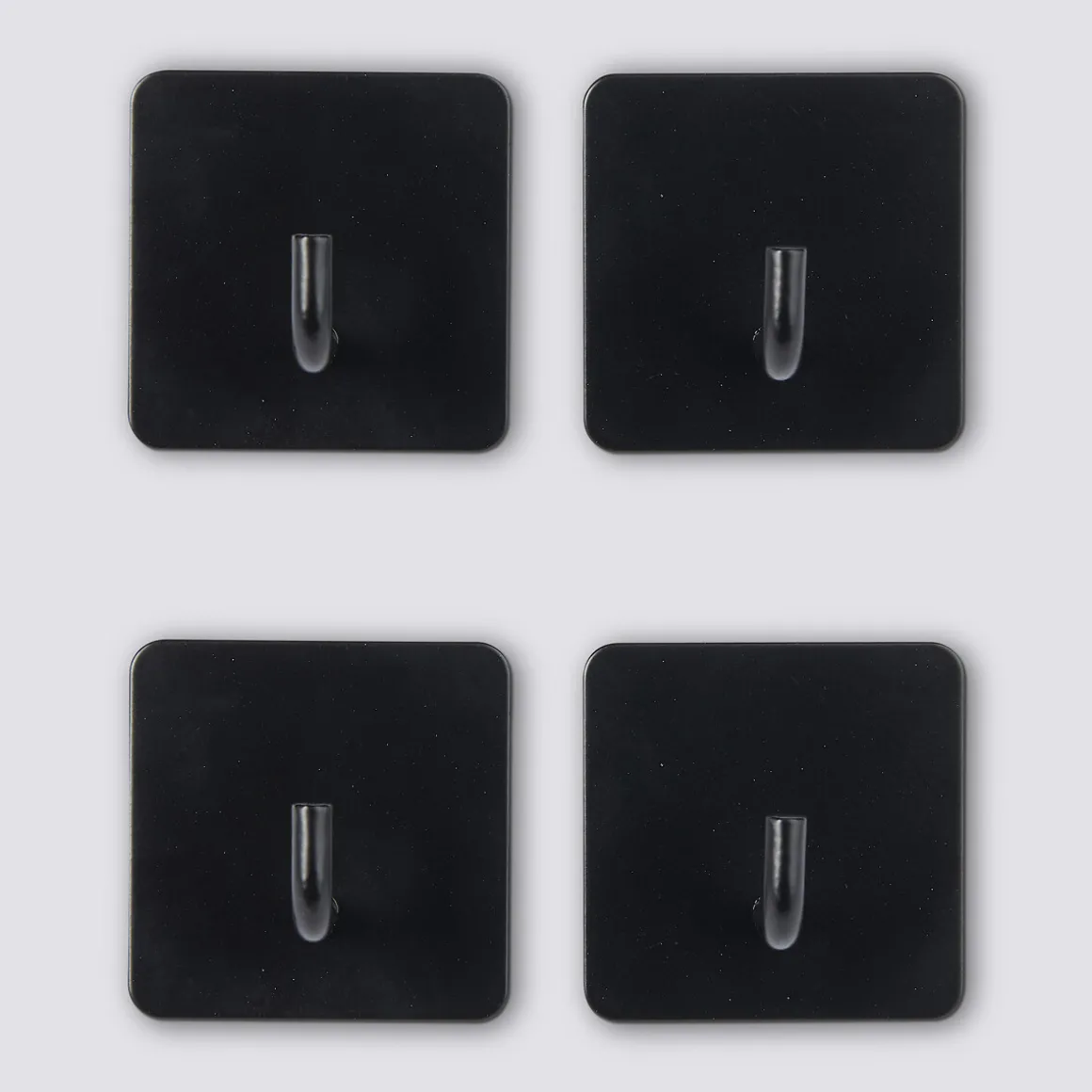 Lot de 4 patères adhésives 1 tête