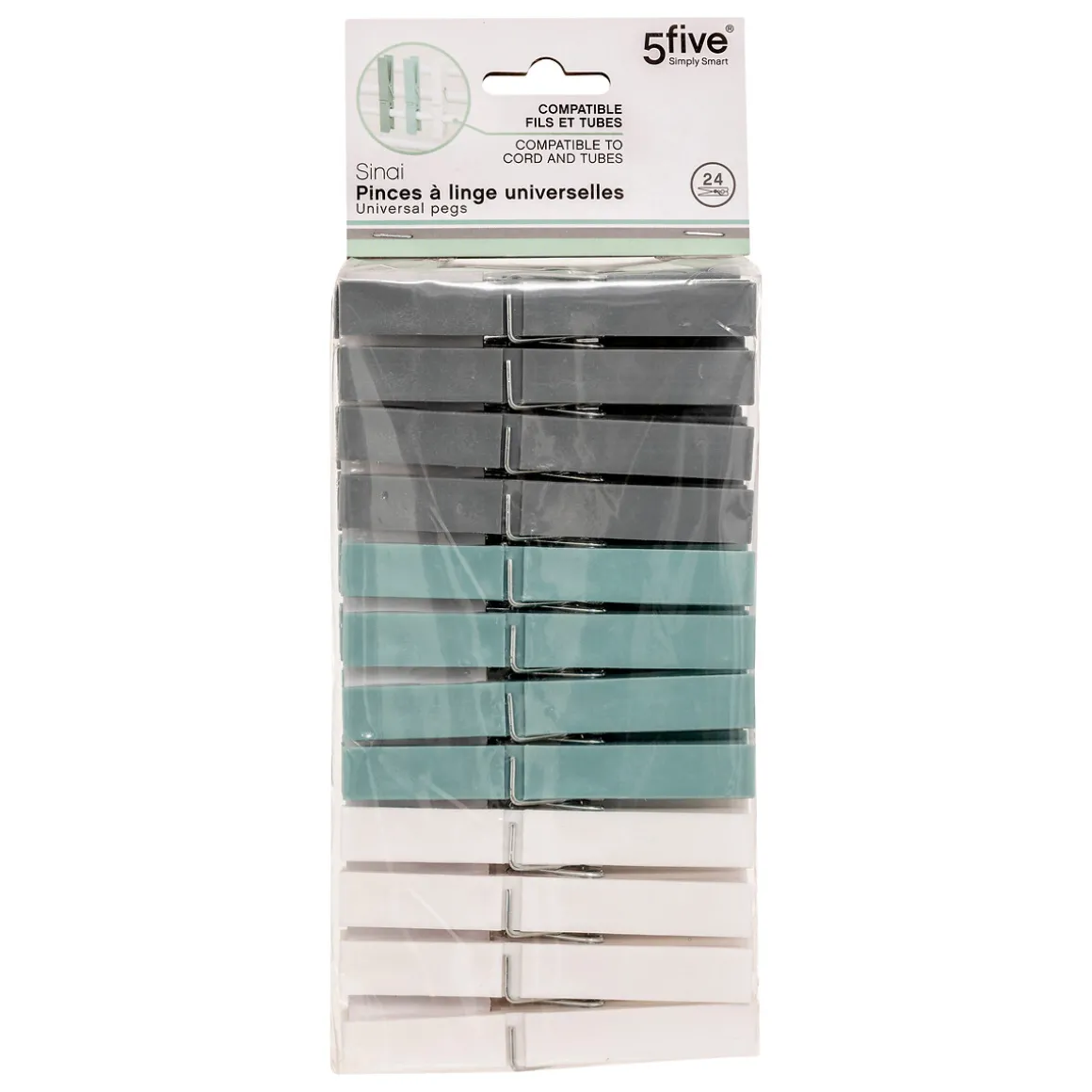 Lot de 24 pinces à linge