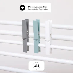 Lot de 24 pinces à linge