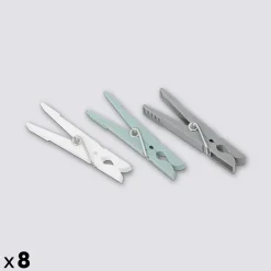 Lot de 24 pinces à linge, 3 couleurs