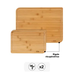Lot de 2 planches à découper