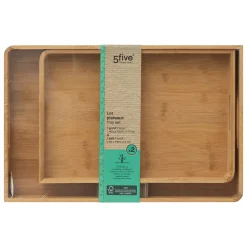 Lot de 2 plateaux de service