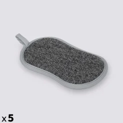 Lot de 5 éponges microfibre gratantes