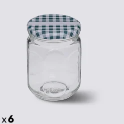 Lot de 6 pots à confiture 0,5L
