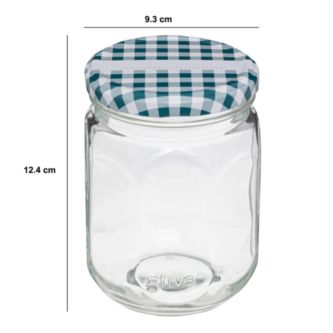 Lot de 6 pots à confiture 0,5L