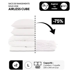 Lot de 2 sacs compresseurs
