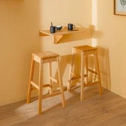 Lot de 2 tabourets de bar, 75 cm