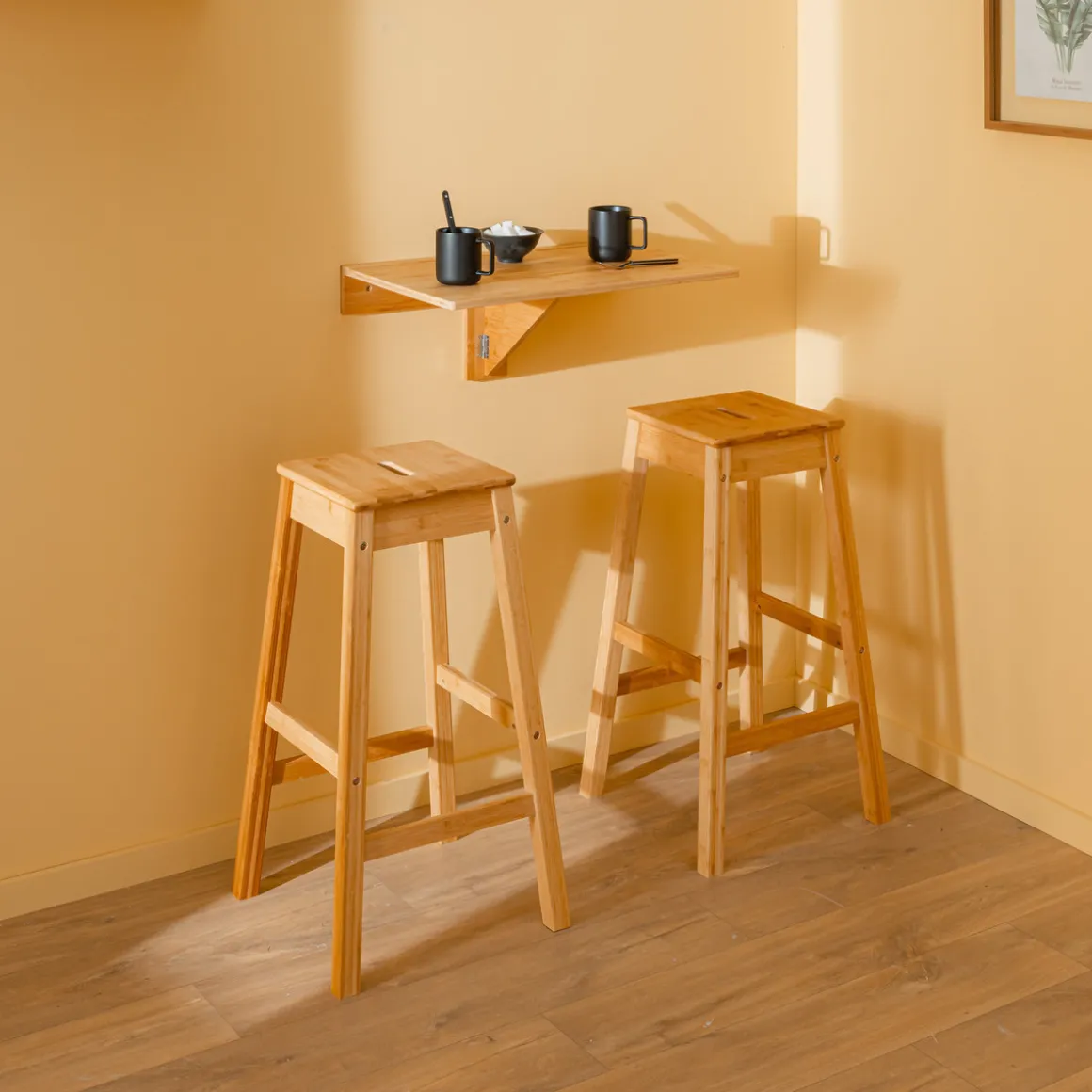 Lot de 2 tabourets de bar, 75 cm