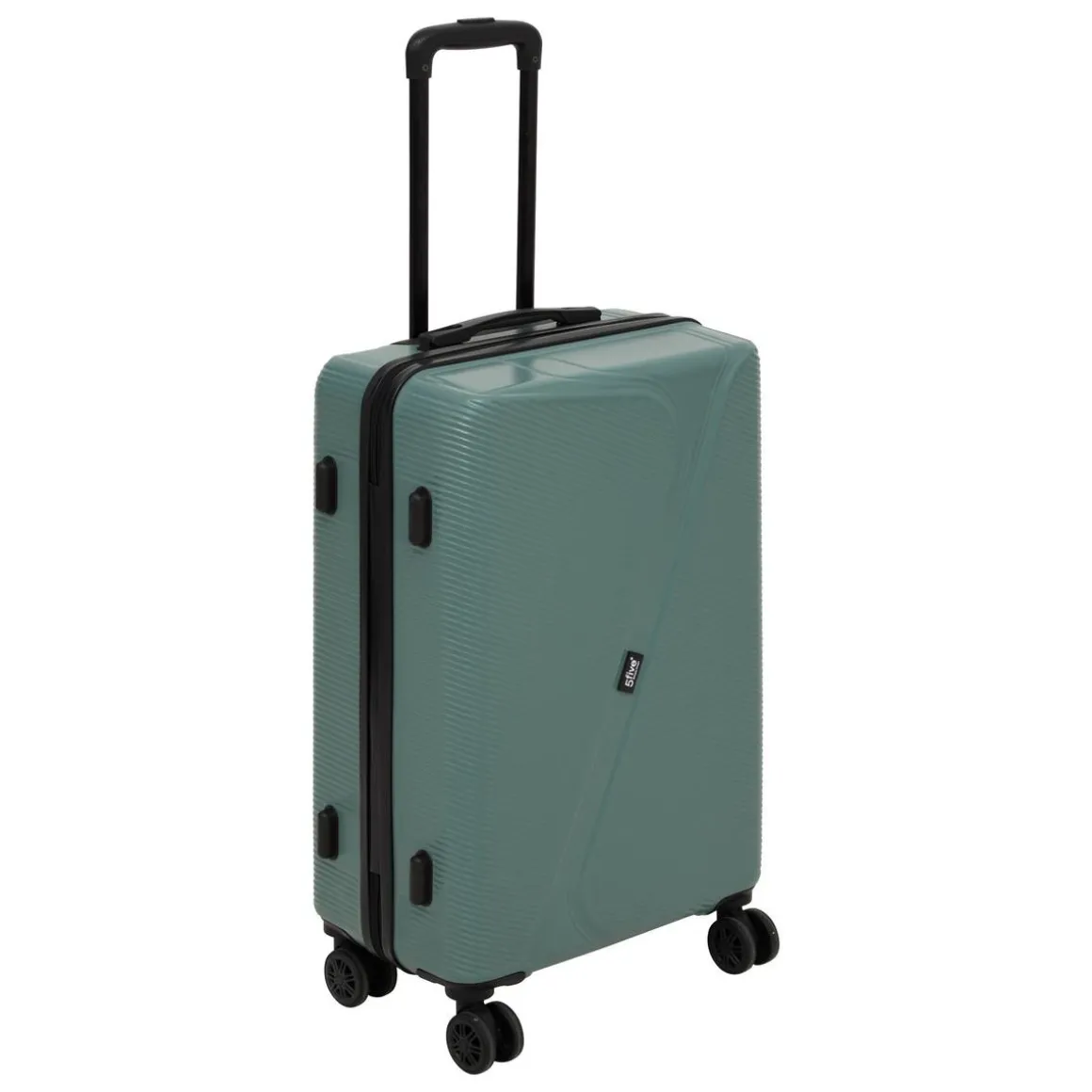 Lot de 3 valises 8 roues, H.77/67/55 cm, Vert