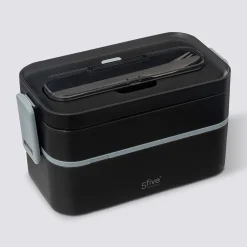 Lunch box double compartiments avec couverts