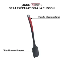 Maryse silicone- Noir,rouge