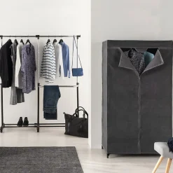 Meuble à chaussures x12, Gris anthracite