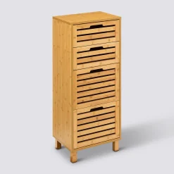 Meuble 4 tiroirs, Bambou