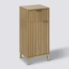 Meuble bas 2 portes, Effet bois naturel