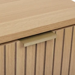 Meuble bas 2 portes, Effet bois naturel