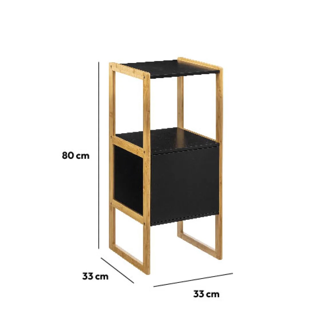 Meuble bas sous lavabo, Noir