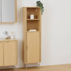 Meuble de salle de bain 1 porte, Beige
