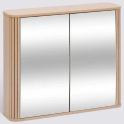 Meuble de salle de bain, l.80 cm, Beige