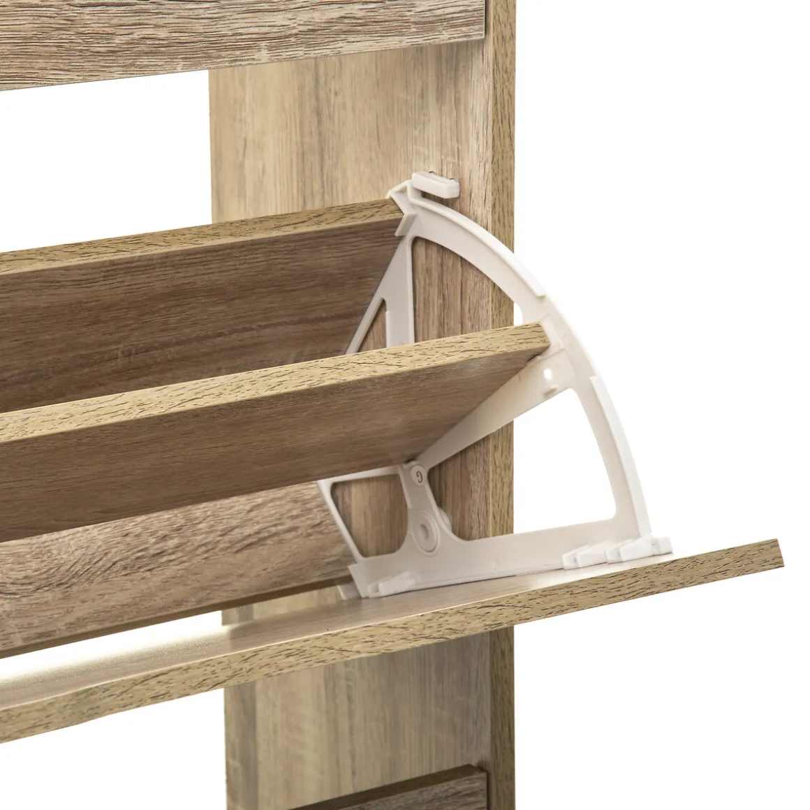 Meuble range-chaussures 3 tiroirs, Effet chêne naturel