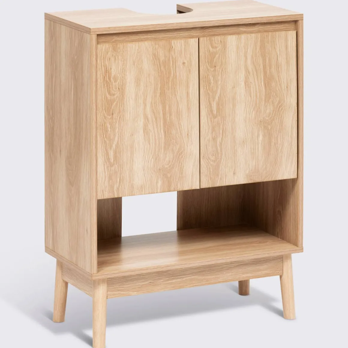 Meuble sous-lavabo 2 portes, Beige