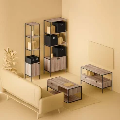 Meuble TV, Effet chêne naturel