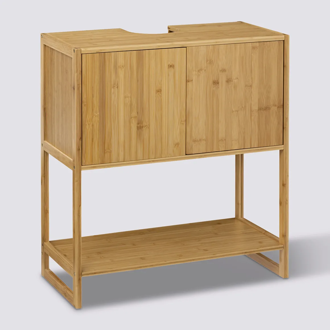 Meuble vasque 2 portes, Bambou