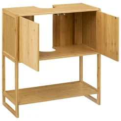 Meuble vasque 2 portes, Bambou