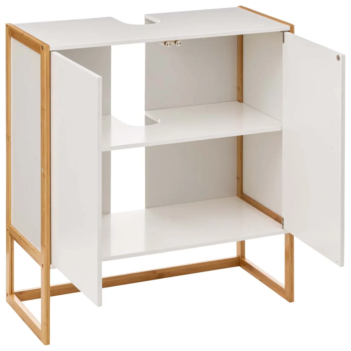 Meuble vasque 2 portes, Blanc