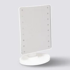Miroir à LED, 28x16 cm, Blanc