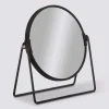Miroir balancoire avec pieds D17cm, Noir