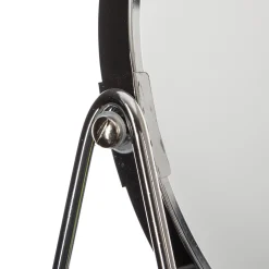 Miroir balancoire avec pieds D17cm, Argent