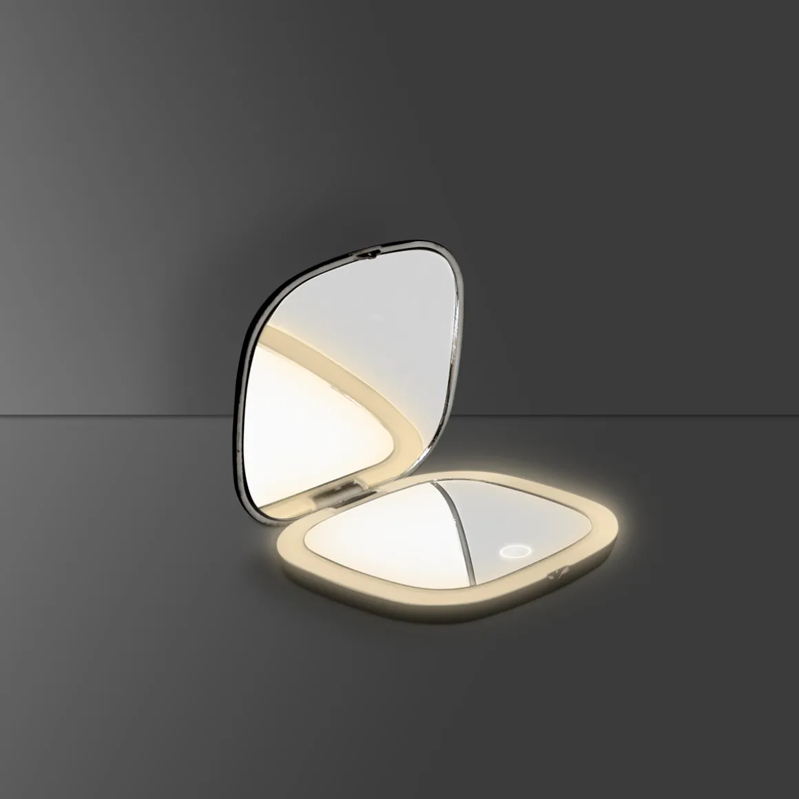 Miroir de poche à led