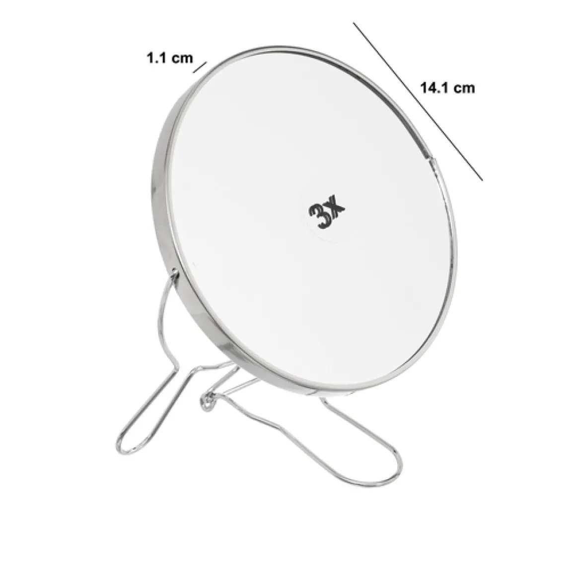 Miroir grossissant rond à poser, D. 14,1 cm