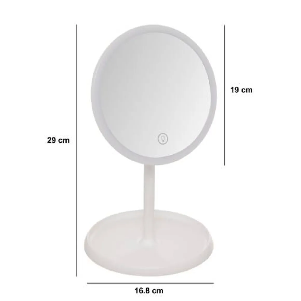 Miroir, L.19 cm