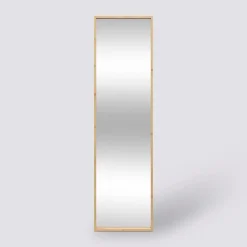 Miroir mural 125x35cm, Bambou