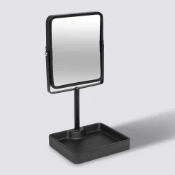 Miroir pivotant, 30x15,2 cm, Noir