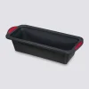 Moule à cake silicone- Noir,rouge