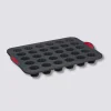 Moule 30 cannelés silicone- Noir,rouge