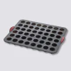 Moule 48 cannelés silicone- Noir,rouge