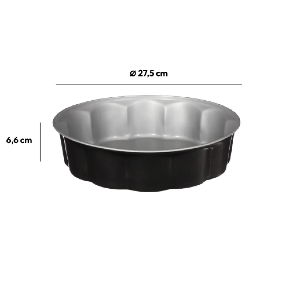 Moule à clafoutis métal 27cm
